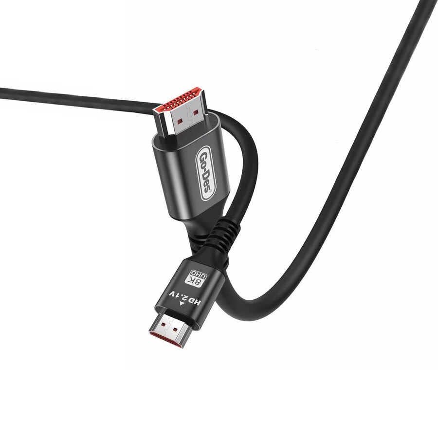 Go-Des GD-HM828 HDTV Görüntü ve Ses Aktarıcı HDMI Kablo Ultra HD 8K 4320p 2 metre - 1 Go-Des GD-HM828 HDTV Görüntü ve Ses Aktarıcı HDMI Kablo Ultra HD 8K 4320p 2 metre - 1